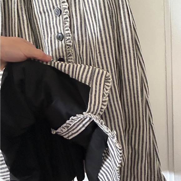 Dear Creatures Striped Petticoat Button Dress - Picture 3 of 10